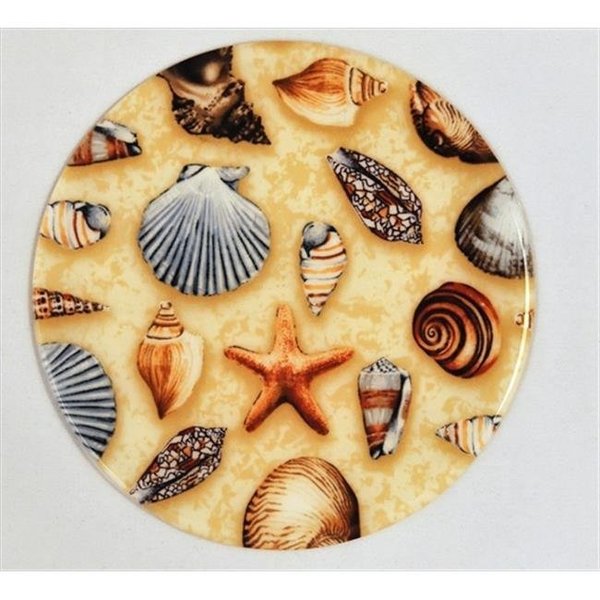 Andreas Andreas TRT-53 10 in. Shells Silicone Trivet - Pack of 3 TRT-53